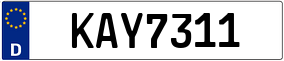 Plaka K AY 7311