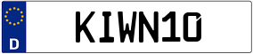 Plaka KI WN 10